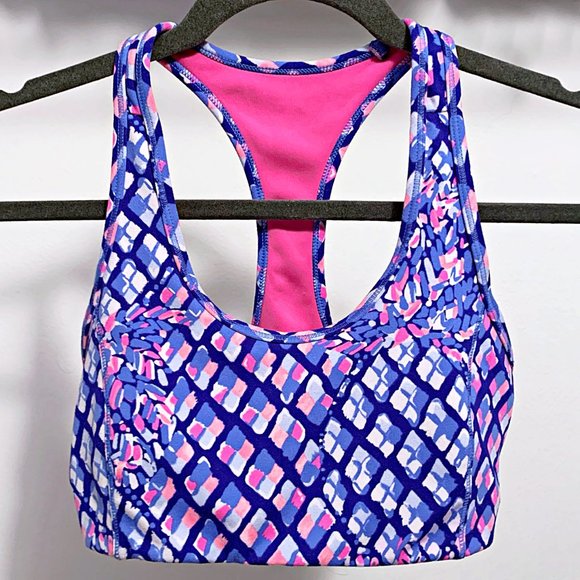 Lilly Pulitzer Luxletic Teegan Sports Bra in Toe In - Picture 3 of 7